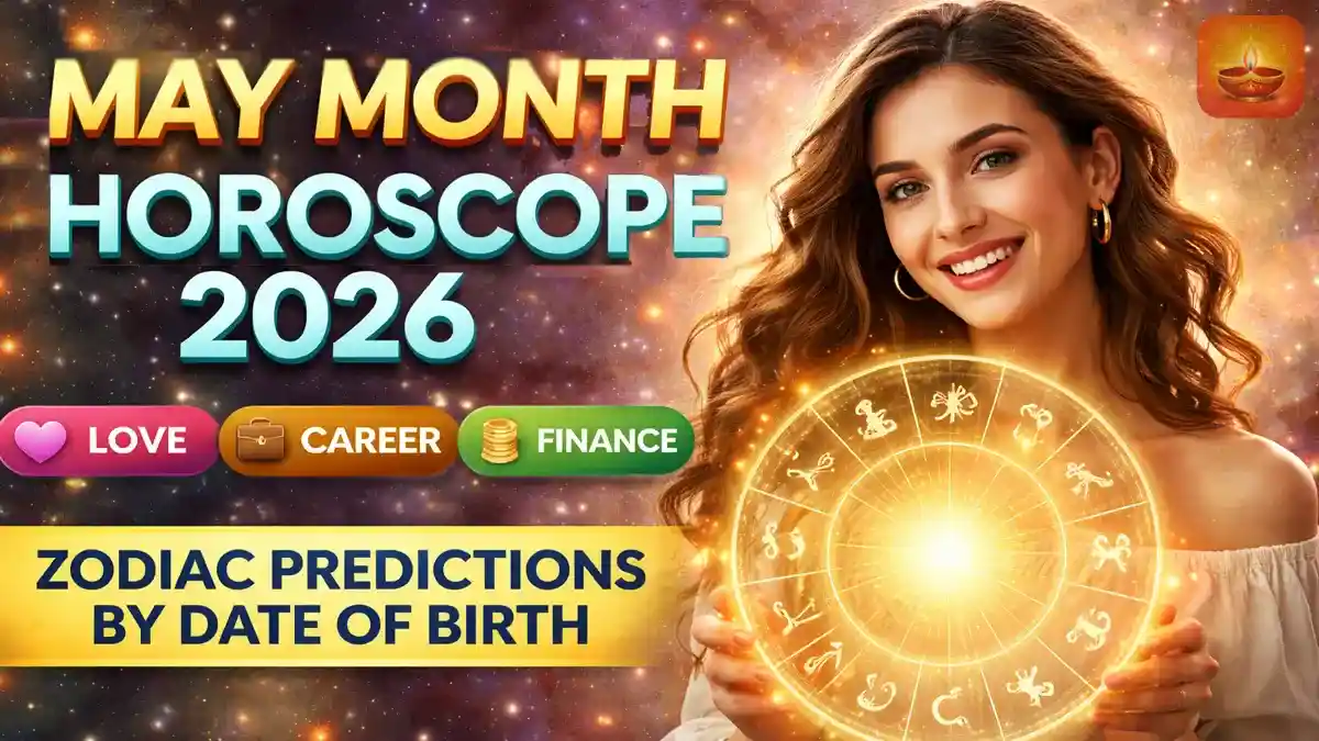 May Month Horoscope 2026 zodiac predictions by date of birth for love career and finance