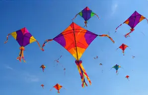Kite flying during Makar Sankranti in Maharashtra