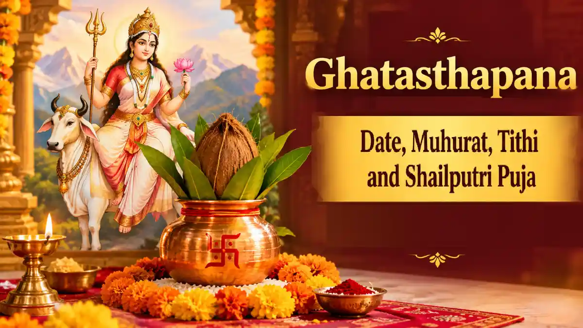 Ghatasthapana and Goddess Shailputri Puja on Navratri Day 1